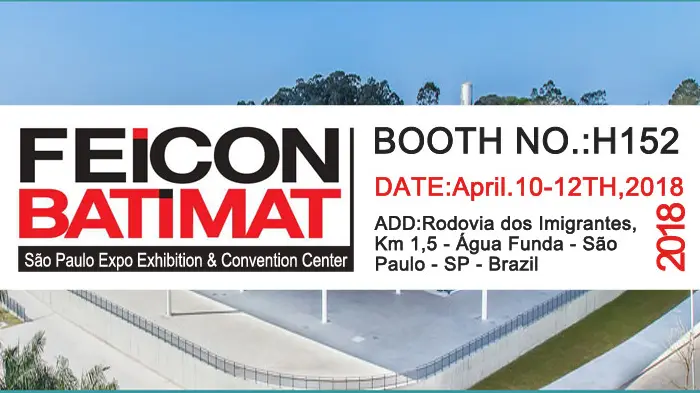 Welcome to FEICON BATIMAT– International Construction Industry Trade Fair 2018